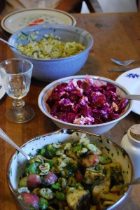 A delicious summer dinner